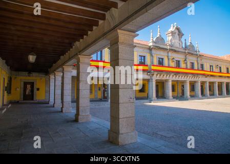 Plaza Mayor. Brunete, province de Madrid, Espagne. Banque D'Images