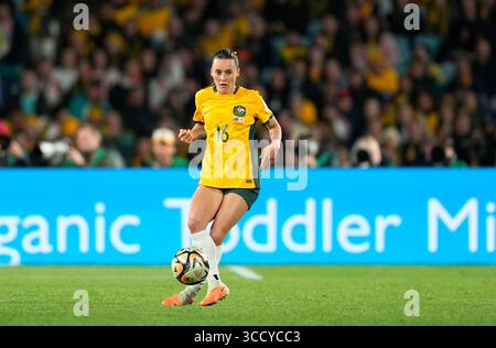 16 août 2023 : Hayley Raso (Australie) contrôle le ballon pendant un match, , à , , . Kim Price/CSM (crédit image : © Kim Price/CSM via ZUMA Press Wire) Banque D'Images