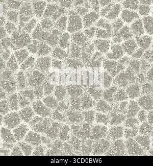 Surface en pierre grise avec des fissures blanches qui créent un motif floral délicat, idéal pour les fonds et les textures Banque D'Images