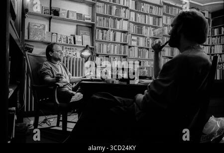 Allemagne, Berlin, 12 juin 1992, Goethe Antiquariat dans la grosse Hamburger Strasse Banque D'Images