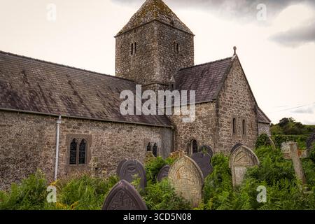 Prieuré de Penmon, Penmon, Anglesey, pays de Galles du Nord, Royaume-Uni Banque D'Images