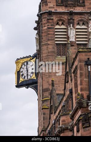 Mary Street and Clock Tower, Council House Building, Coventry, Warwickshire, Royaume-Uni Banque D'Images