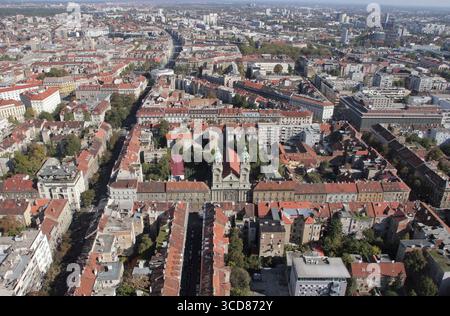 Basilique du Sacré Coeur et le couvent de la Compagnie de Jésus à Zagreb, Croatie Banque D'Images