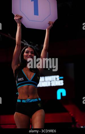 12 août 2025, Las Vegas, NV, Las Vegas, NV, États-Unis : Red Delcaruz à l'UFC Apex pour UFC - DWCS - Dana White Contender Series EP. 1 le 12 août 2025 à Las Vegas, NV, États-Unis. (Photo de Louis Grasse/PxImages) (crédit image : © Louis Grasse/PX Imagens via ZUMA Press Wire) USAGE ÉDITORIAL SEULEMENT ! Non destiné à UN USAGE commercial ! Banque D'Images