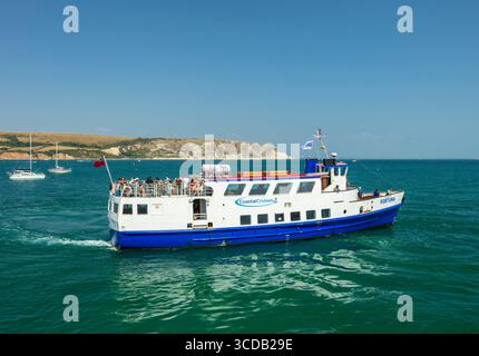 Fortuna Coastal Cruises ferry de passagers Swanage. Banque D'Images