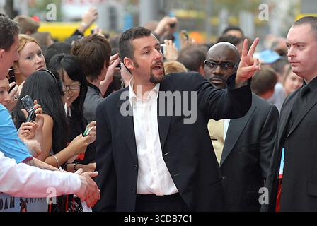 Adam Sandler à la première irlandaise de 'You Don't Mess with the Zohan' au Savoy Cinema de Dublin - 30 juillet 2008 Banque D'Images
