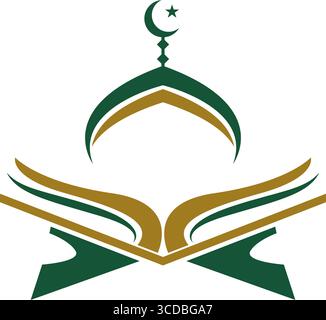 Logo Mosquée islamique icône Illustration de Vecteur