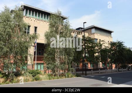 Sheffield Combined Law courts England UK, British Criminal Crown court et County court construisant le système de justice britannique Banque D'Images