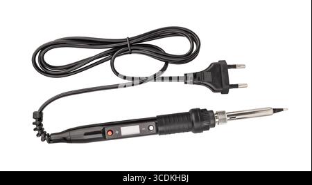 chemin de fer à souder isolé sur blanc Banque D'Images