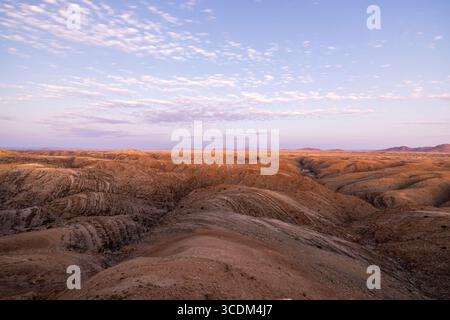 Paysage lunaire au Kuiseb Canyon en Namib Naukluft NP Namibie Banque D'Images