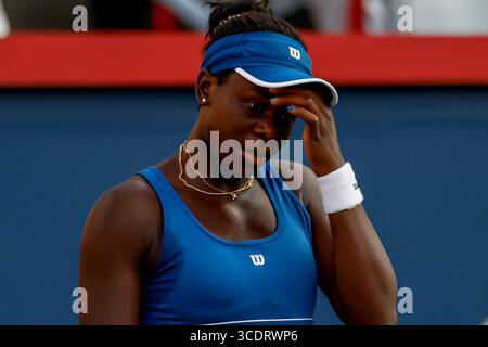 Victoria Mboko ( Canada ) vainqueur du tournoi WTA Masters 1000 de Montréal ( Canada ) Omnium Banque nationale par Rogers Banque D'Images