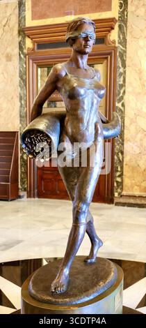 Sculpture la Fortune au Casino Monte Carlo de Monaco Banque D'Images