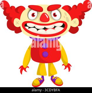 Personnage drôle de loup-garou de dessin animé pour la conception d'Halloween. Vecteur isolé Illustration de Vecteur