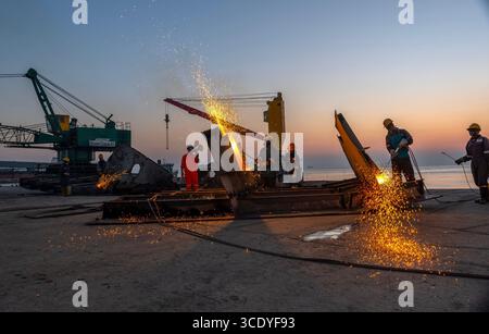 SHP Breaking Yard à Chittagong Banque D'Images