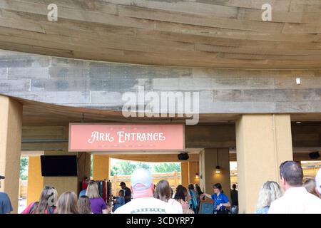 Williamstown, Kentucky États-Unis 22 juillet 2023 vue de l'extérieur du parc à thème Noah's Ark Encounter à Williamstown, Kentucky Banque D'Images