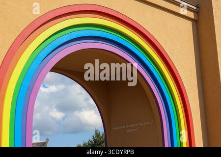 Williamstown, Kentucky États-Unis 22 juillet 2023 vue de l'extérieur du parc à thème Noah's Ark Encounter à Williamstown, Kentucky Banque D'Images