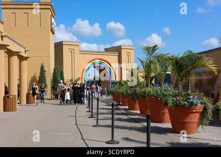 Williamstown, Kentucky États-Unis 22 juillet 2023 vue de l'extérieur du parc à thème Noah's Ark Encounter à Williamstown, Kentucky Banque D'Images