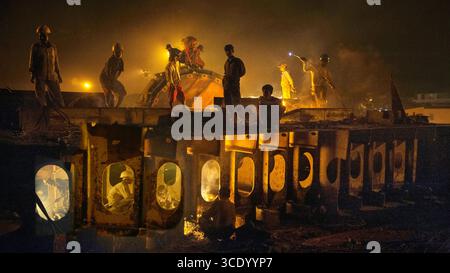 SHP Breaking Yard à Chittagong Banque D'Images