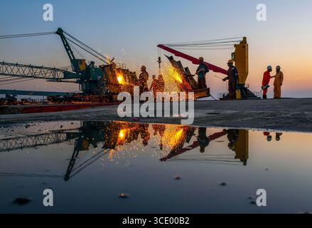 SHP Breaking Yard à Chittagong Banque D'Images