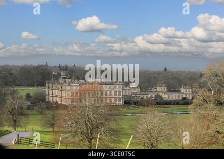 Longleat House, ou demeure ancestrale, Longleat Safari and Adventure Park, Longleat, Wiltshire, Angleterre, Royaume-Uni Banque D'Images