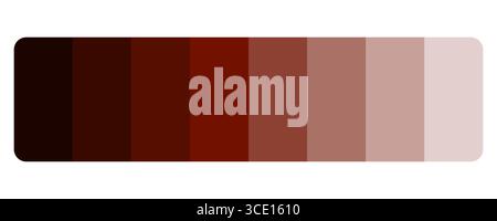 Tons bruns. Palette de nuances terreuses. Fond dégradé chaud. Nuance de couleur vectorielle. Illustration de Vecteur