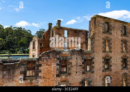 Port Arthur, Tasmanie, Australie, ancienne colonie pénitentiaire Banque D'Images