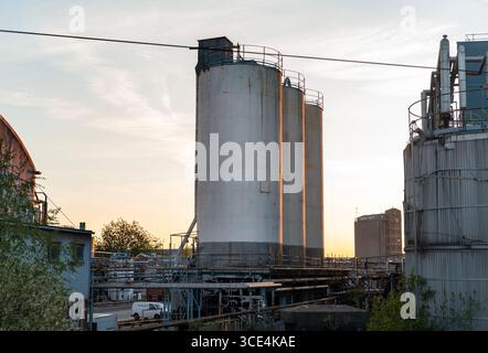Vue depuis la gare de Warrington Bank Quay, Royaume-Uni Banque D'Images