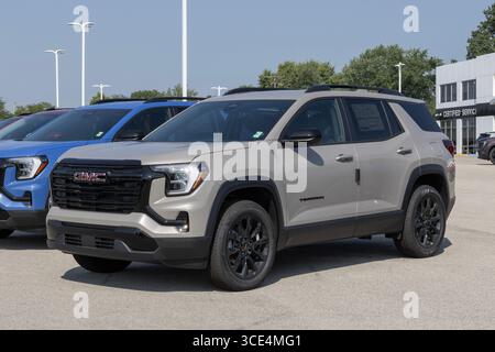 Indianapolis - 14 août 2025 : présentation du petit VUS terrain Elevation à TA de GMC. GMC offre le terrain avec un moteur 4 cylindres turbocompressé de 1,5 L. MY :202 Banque D'Images
