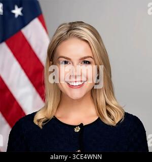 Karoline Leavitt. Portrait officiel de l'attaché de presse de la Maison Blanche dans l'administration Trump, 2025 Banque D'Images