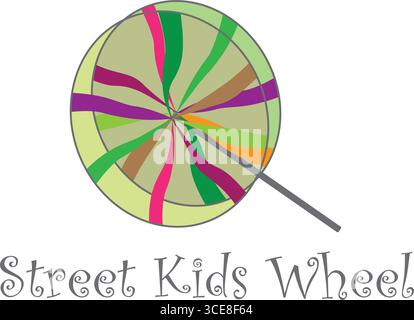 Jouet abstrait fan jouet ludique Illustration de Vecteur