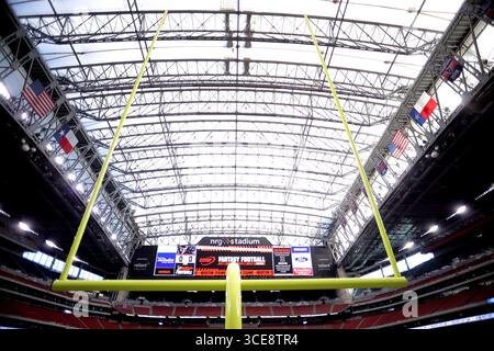 Houston, Texas, États-Unis. 16 août 2025. Vue générale du stade NRG avant le match de pré-saison entre les Texans de Houston et les Panthers de la Caroline à Houston, Texas, le 16 août 2025. (Crédit image : © Erik Williams/ZUMA Press Wire) USAGE ÉDITORIAL SEULEMENT ! Non destiné à UN USAGE commercial ! Banque D'Images