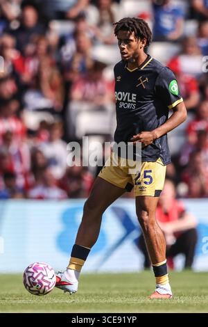 Jean-clair Todibo West Ham United lors du match de premier League Sunderland vs West Ham United au Stadium of Light, Sunderland, Royaume-Uni, 16 août 2025 (photo Alfie Cosgrove/News images) Banque D'Images