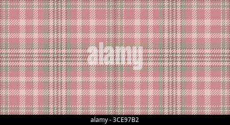 Vecteur de fond de motif d'occupation, tissu à carreaux d'horizon. Présentation texture textile tartan sans couture dans la palette de couleurs pastel et rouge. Illustration de Vecteur