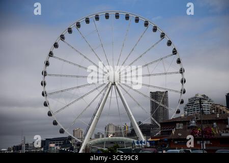 Seattle, Washington - 12 juillet 2015 : la grande roue de Seattle Banque D'Images