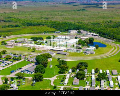 Photo aérienne Homestead Correctional institution FDC South Miami Banque D'Images