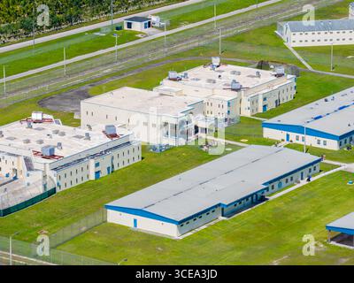 Photo aérienne Homestead Correctional institution FDC South Miami Banque D'Images