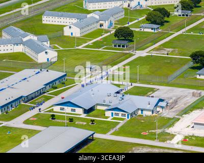 Photo aérienne Homestead Correctional institution FDC South Miami Banque D'Images
