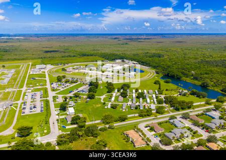 Photo aérienne Homestead Correctional institution FDC South Miami Banque D'Images