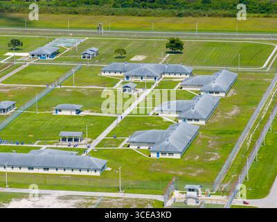 Photo aérienne Homestead Correctional institution FDC South Miami Banque D'Images