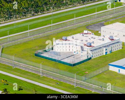 Photo aérienne Homestead Correctional institution FDC South Miami Banque D'Images