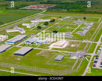 Photo aérienne Homestead Correctional institution FDC South Miami Banque D'Images