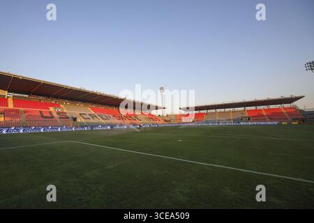 Crémone, Italie. 16 août 2025. Vue Pich du stade Giovanni Zini après l'US Cremonese vs Palermo FC, 32° du match de la Coppa Italia Frecciarossa 2025-26 au stade Giovanni Zini de Cremona (CR), Italie, sur Agust 16, 2025. Crédit : Agence photo indépendante/Alamy Live News Banque D'Images