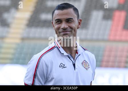 Crémone, Italie. 16 août 2025. Emil Audero de l'US Cremonese lors de l'US Cremonese vs Palermo FC, match à 32° de la Coppa Italia Frecciarossa 2025-26 au stade Giovanni Zini à Cremona (CR), Italie, sur Agust 16, 2025. Crédit : Agence photo indépendante/Alamy Live News Banque D'Images