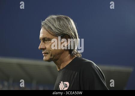 Crémone, Italie. 16 août 2025. Filippo Inzaghi entraîneur-chef du Palermo FC lors de l'US Cremonese vs Palermo FC, étape 32° du match Coppa Italia Frecciarossa 2025-26 au stade Giovanni Zini à Cremona (CR), Italie, sur Agust 16, 2025. Crédit : Agence photo indépendante/Alamy Live News Banque D'Images