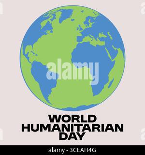 'Illustration de la Terre de la Journée mondiale de l'aide humanitaire' Illustration de Vecteur