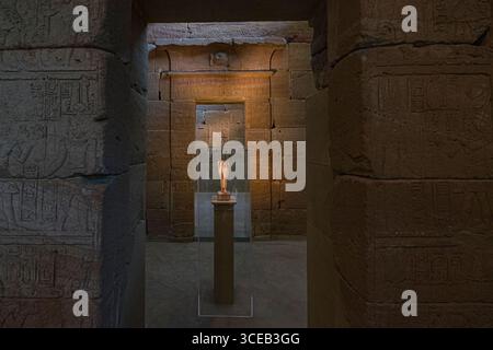 Gallery 131, Temple de Dendur dans l'aile Sackler du Metropolitan Museum of Art, 5e Avenue, New York, NY, USA Banque D'Images