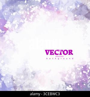 Vecteur abstrait 3d dessin à la main texture de fond d'aquarelle colorée avec place pour le texte Illustration de Vecteur