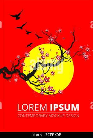 Modèle de conception de couverture moderne. Illustration dessinée à la main par vecteur de couleur Illustration de Vecteur