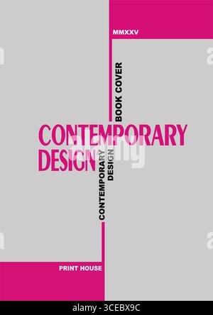 Modèle de conception de couverture moderne avec. Illustration dessinée à la main par vecteur de couleur Illustration de Vecteur