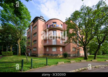 Châtenay-Malabry BEI Paris, Gartenstadt Cité-jardin de la Butte-Rouge // Châtenay-Malabry près de Paris, ville jardin Cité-jardin de la Butte-Rouge Banque D'Images